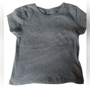 Brandy Melville Grey and Navy striped tee